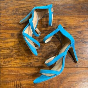 Cleo Vibrant Blue Strappy Heels